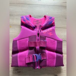 Hyperlite 50-90lbs youth life jacket pink